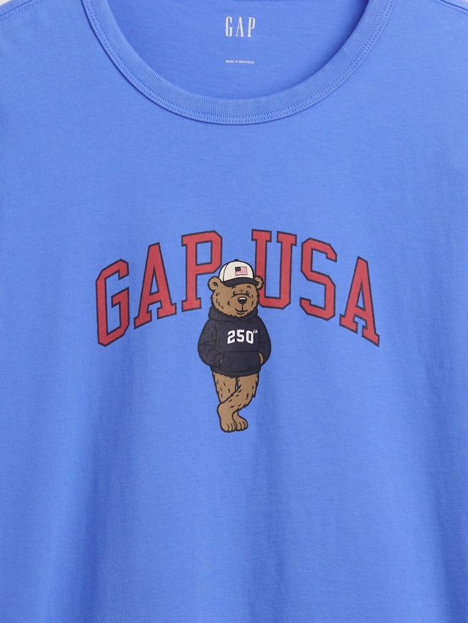 リラックスフィット ブラナンベア GAPロゴTシャツ-3