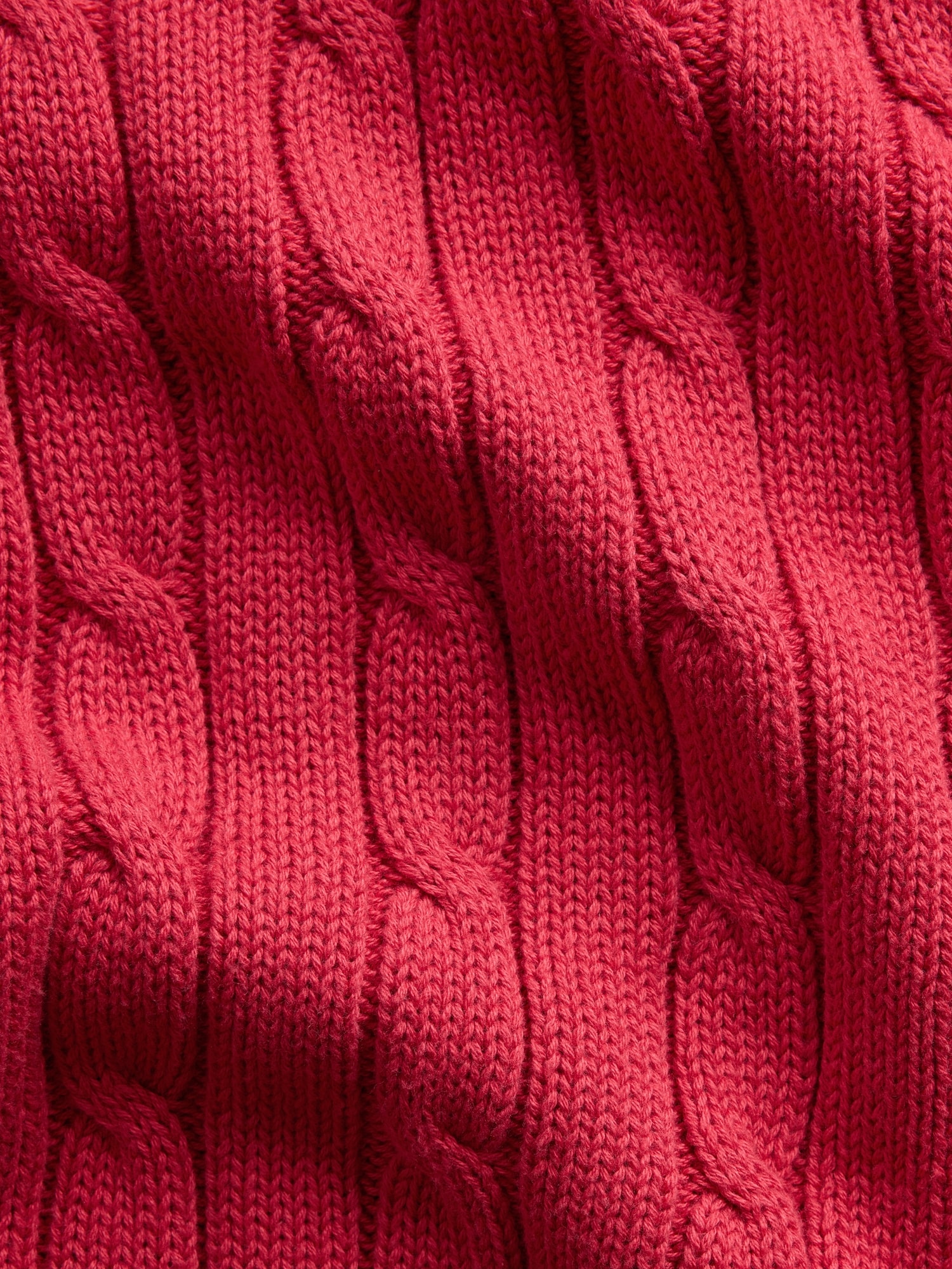 100% Cotton Cable-Knit Zip Cardigan