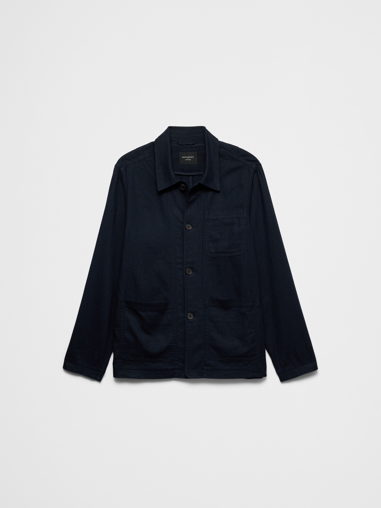 Linen-Blend Chore Jacket | Banana Republic Factory