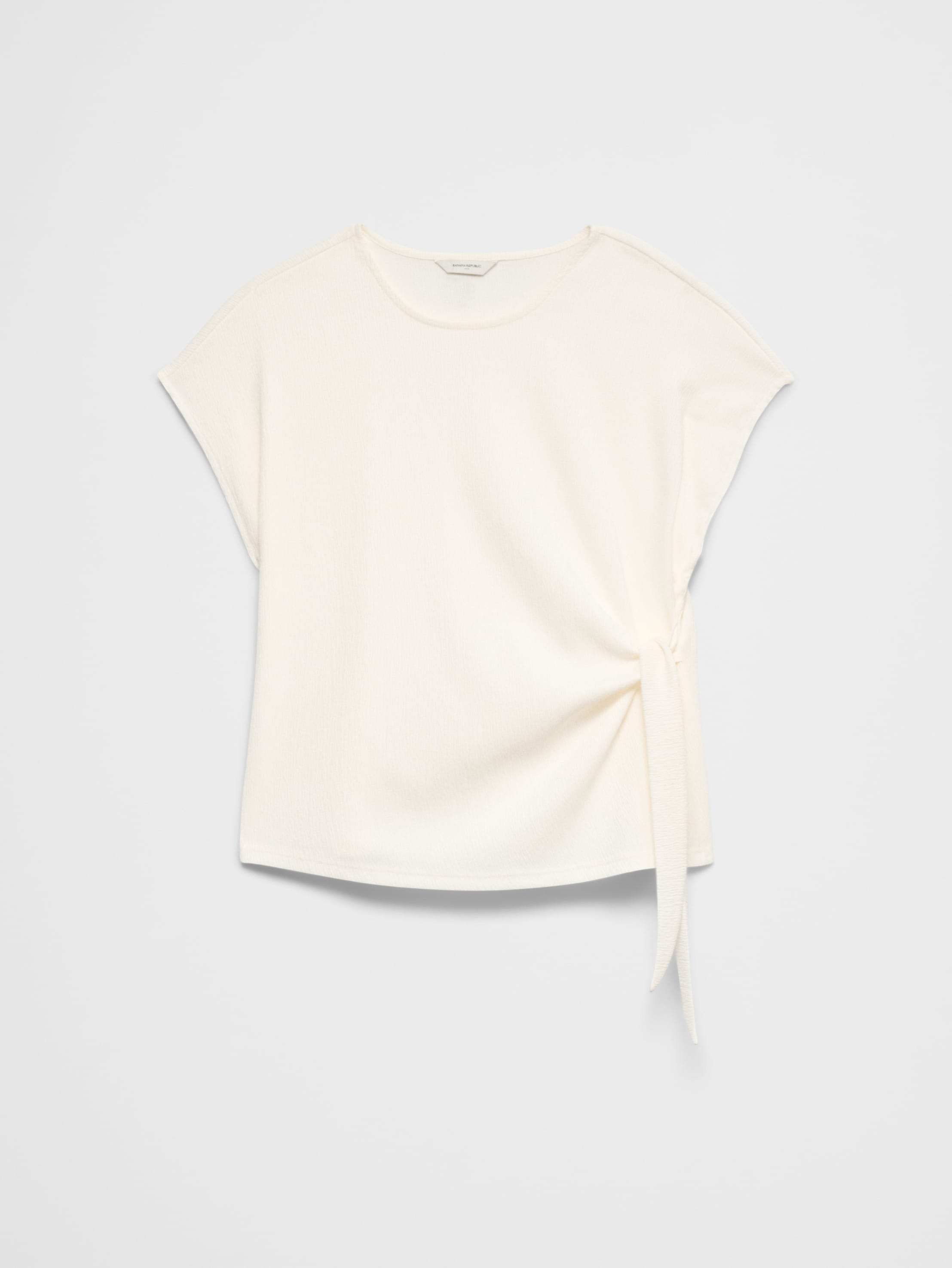 Textured Smocked Side-Tie Top | Banana Republic Factory