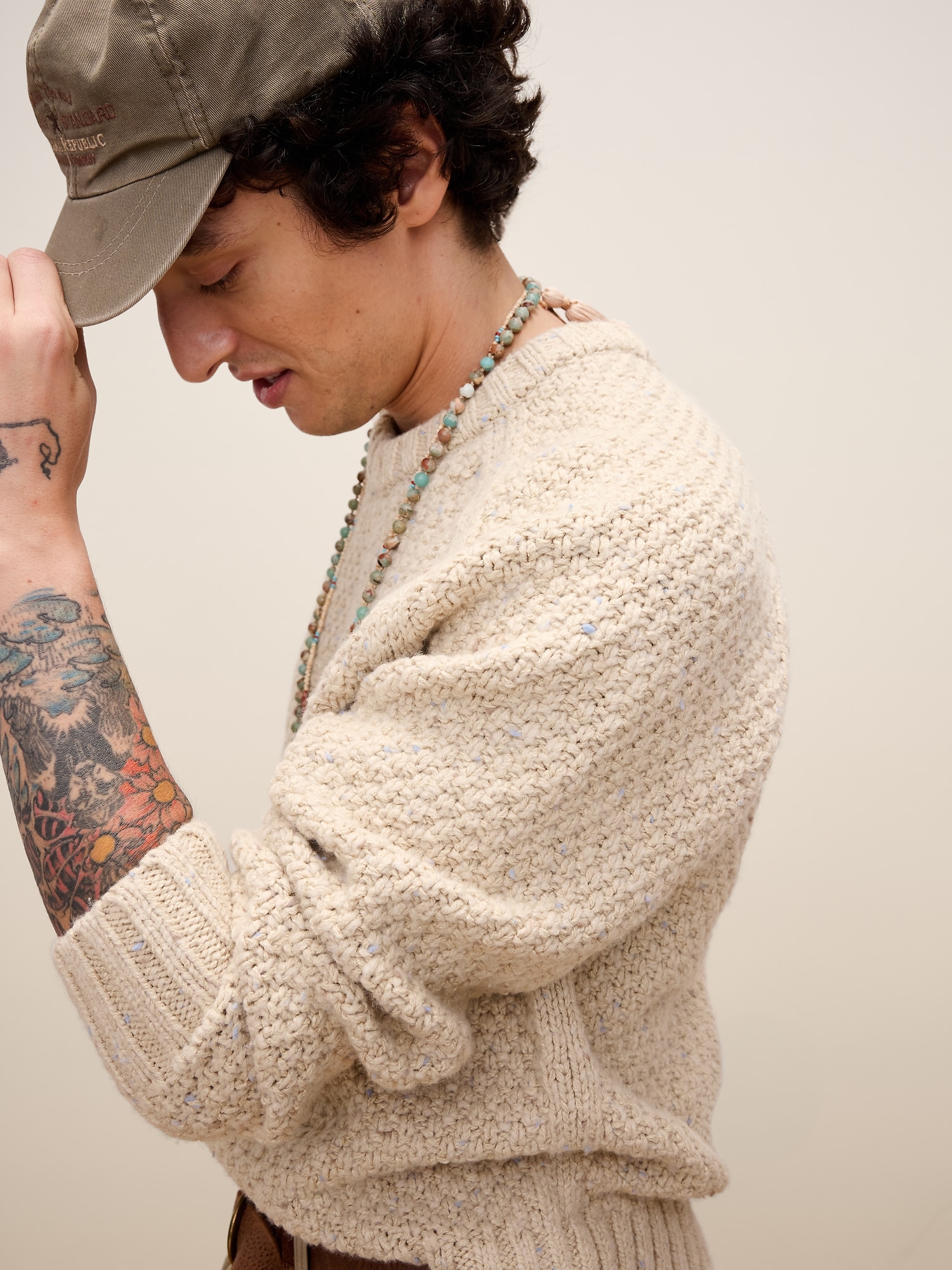 Archive Reissue コットンウールブレンド プルオーバー クルーネックセーター-2