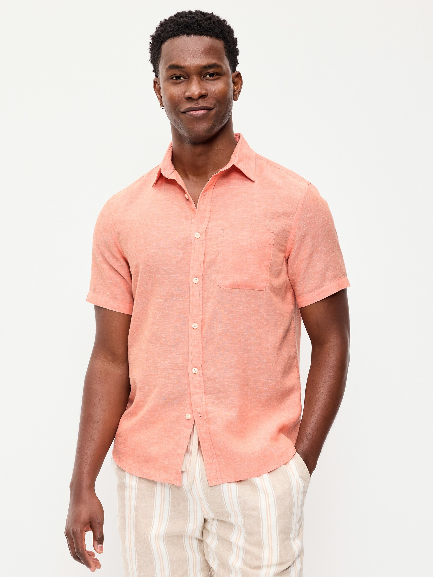 Linen Shirts For Men | Old Navy Canada