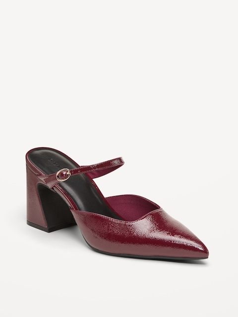 MULES À TALON HAUT ET À BRIDE À BOUCLE POUR FEMME