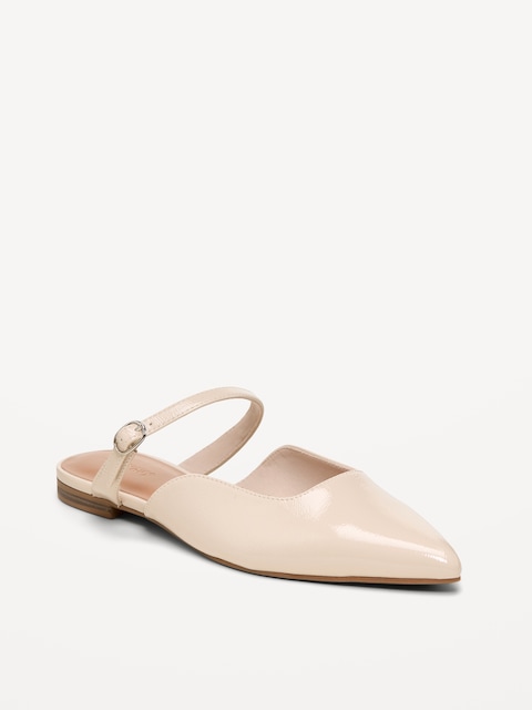 MULES EN SUÉDINE À BOUT POINTU POUR FEMME