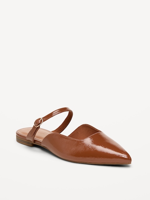 MULES EN SUÉDINE À BOUT POINTU POUR FEMME