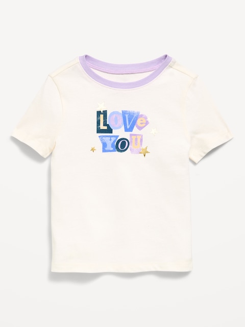 T-SHIRT À MANCHES COURTES À IMPRIMÉ POUR TOUTE-PETITE