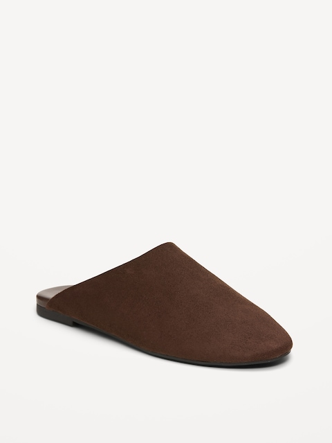 SABOTS MULES EN SUÉDINE POUR FEMME