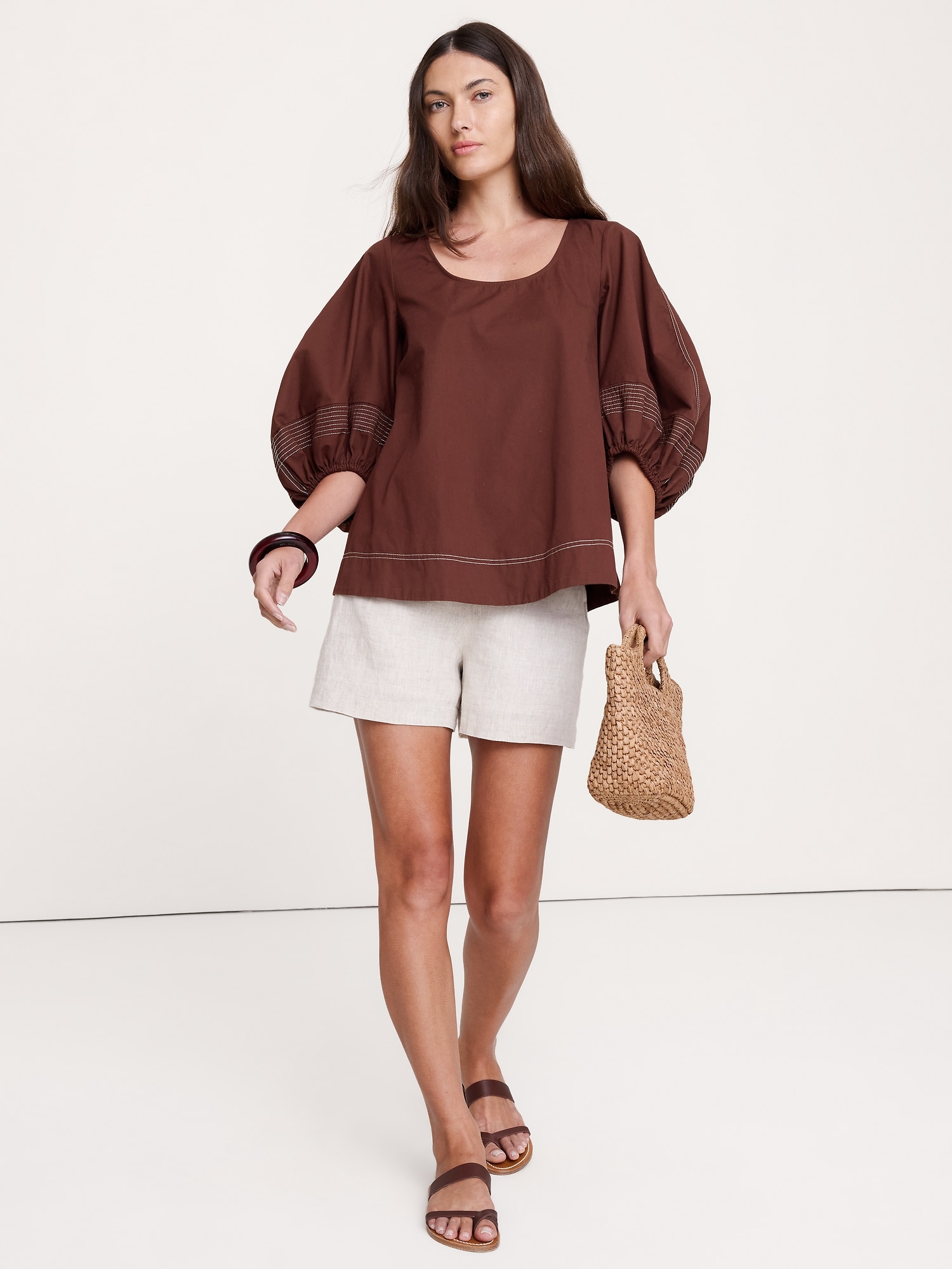 Cotton Scoop-Back Top