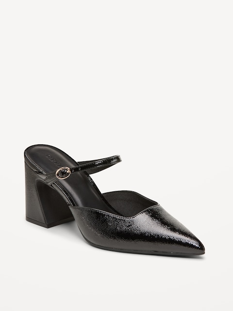 MULES À TALON HAUT ET À BRIDE À BOUCLE POUR FEMME