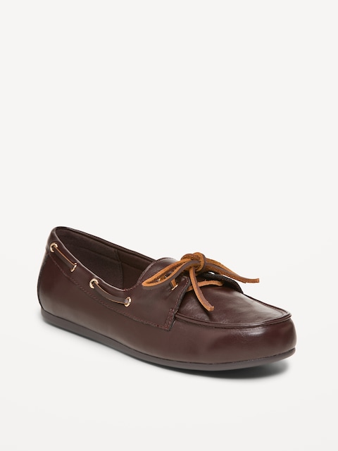 CHAUSSURES DE BATEAU EN SIMILICUIR POUR FEMME