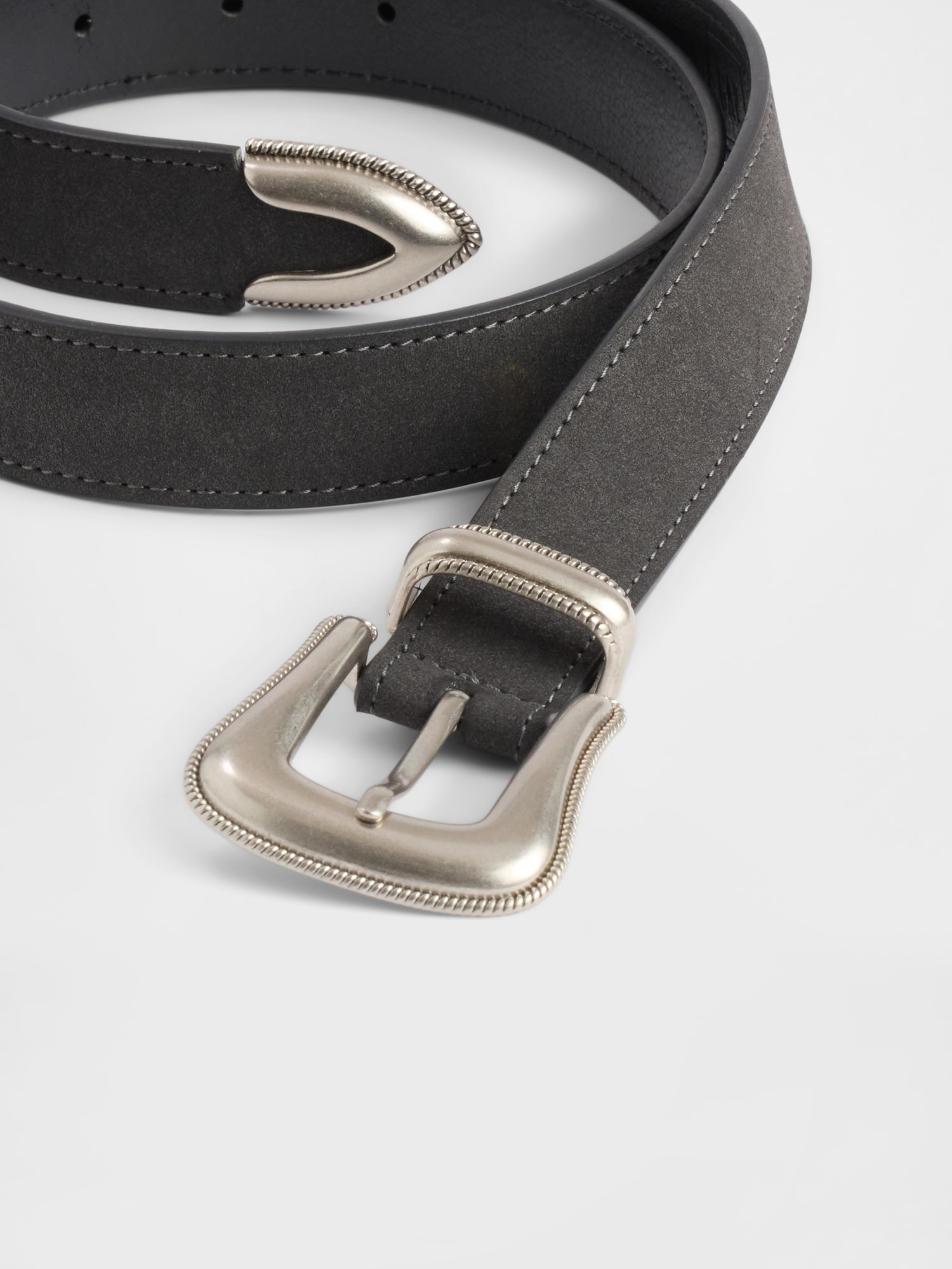 ヴィーガンレザー ウェスタンベルト-2