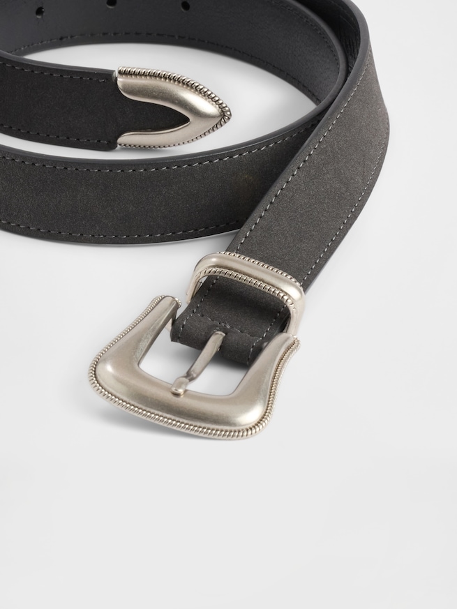 ヴィーガンレザー ウェスタンベルト-2