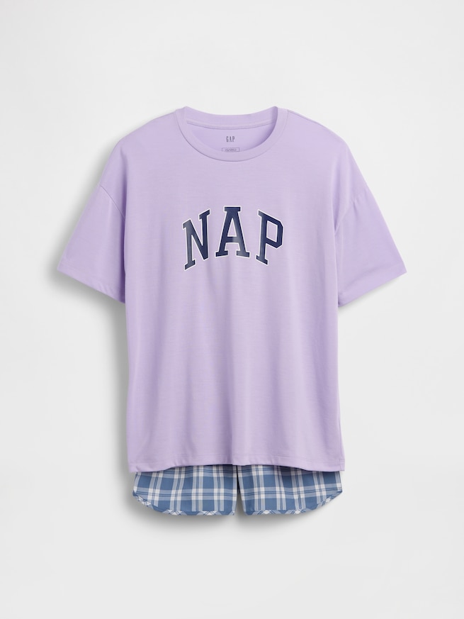 リサイクル ショートパンツパジャマセット (キッズ)-1