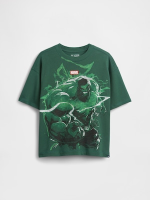 マーベル オーバーサイズ グラフィックTシャツ (キッズ)
