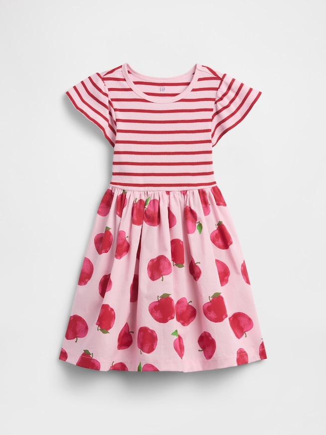 babyGap フラッタースリーブ ワンピース-0