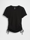 クロースニット ジャージー GAPロゴ ルーシュ サイドタイTシャツ-4