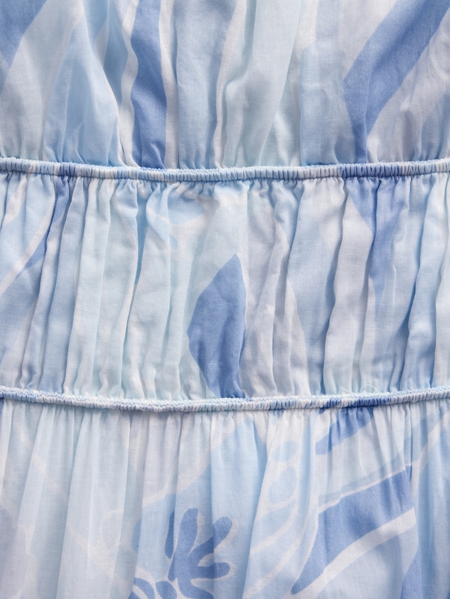 ティアード バックタイ マキシワンピース-3