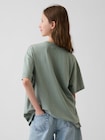 オーバーサイズ チュニック グラフィックTシャツ (キッズ)-2