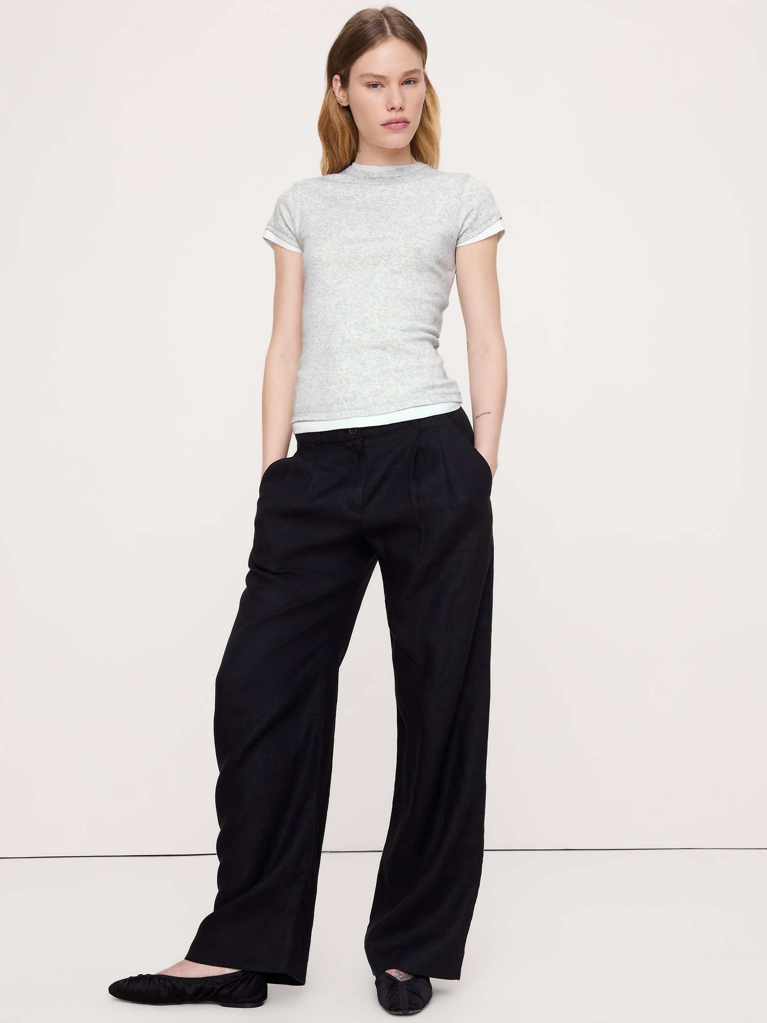 T-SHIRT EN COTON LÉGER DOUBLE ÉPAISSEUR