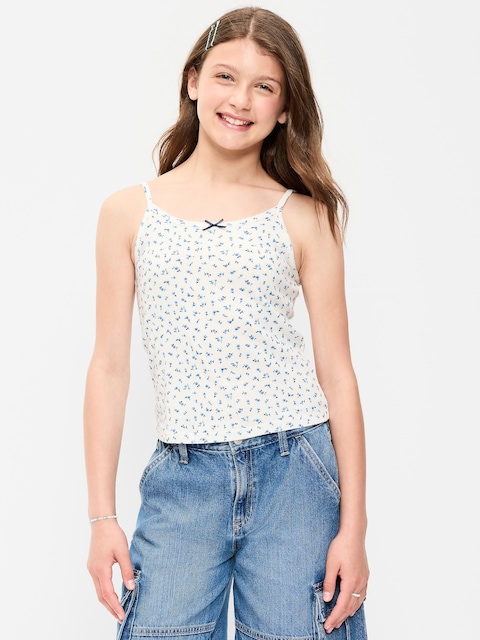 Fitted Printed Tank Top for Girls