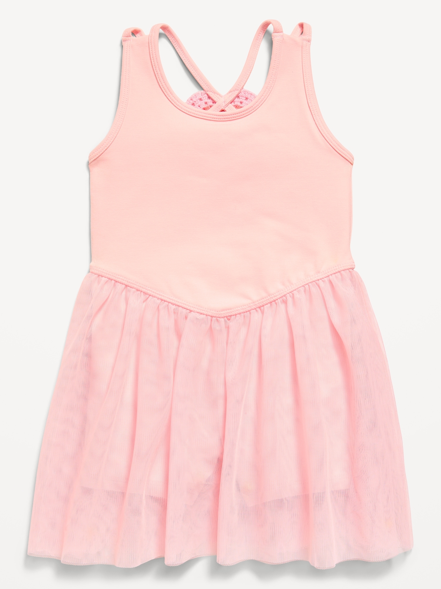 ROBE-TUTU SANS MANCHES À CŒUR SUR LE DOS POUR TOUTE-PETITE