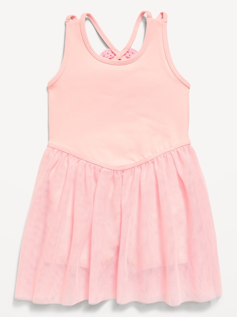 Sleeveless Heart-Back Tutu Dress for Toddler Girls