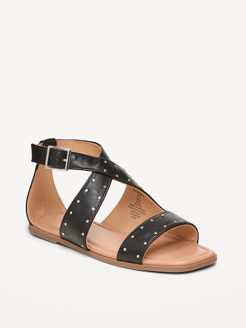 SANDALES DE GLADIATEUR EN SIMILICUIR POUR FILLE