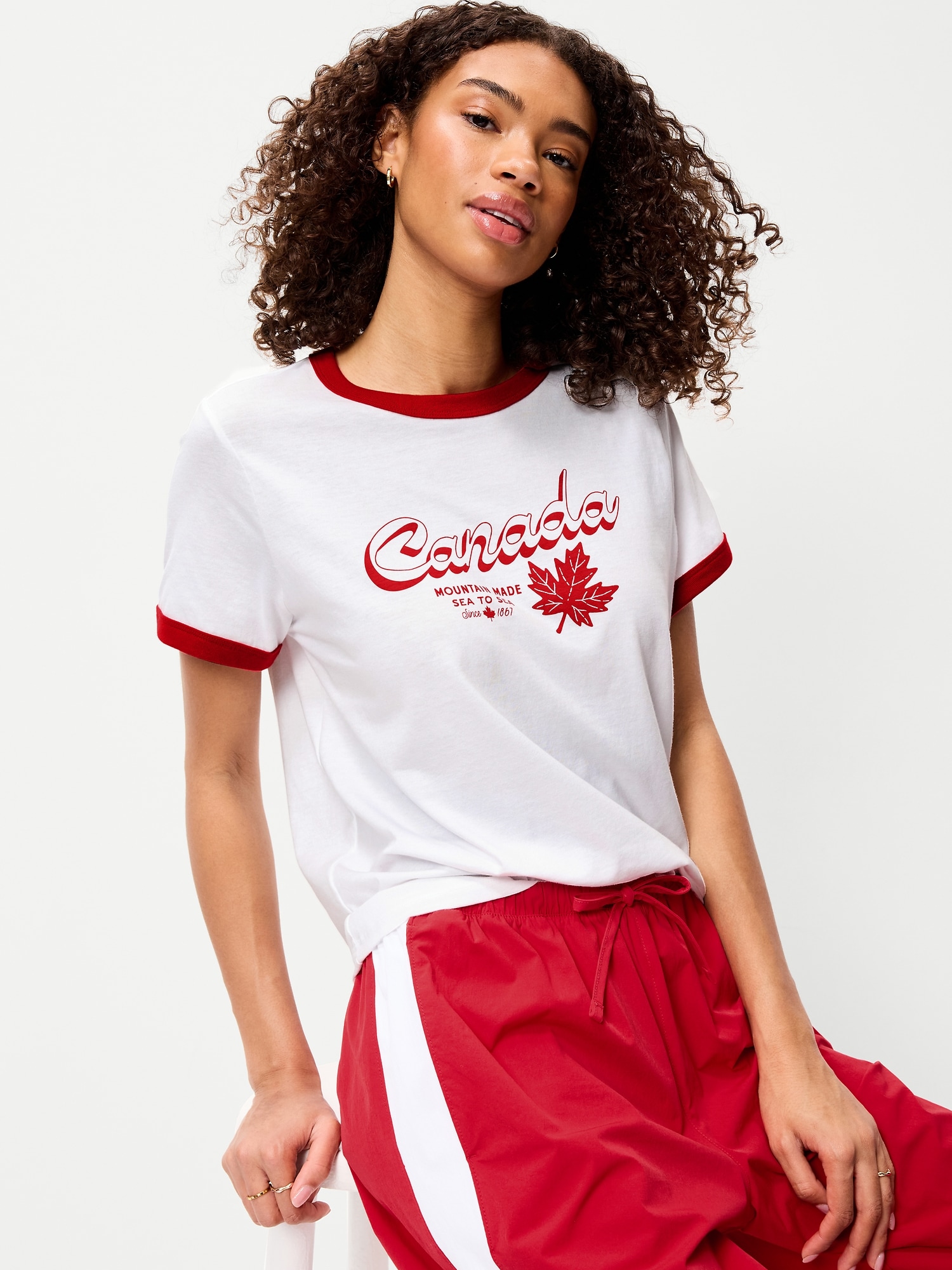 EveryWear Graphic Ringer T-Shirt