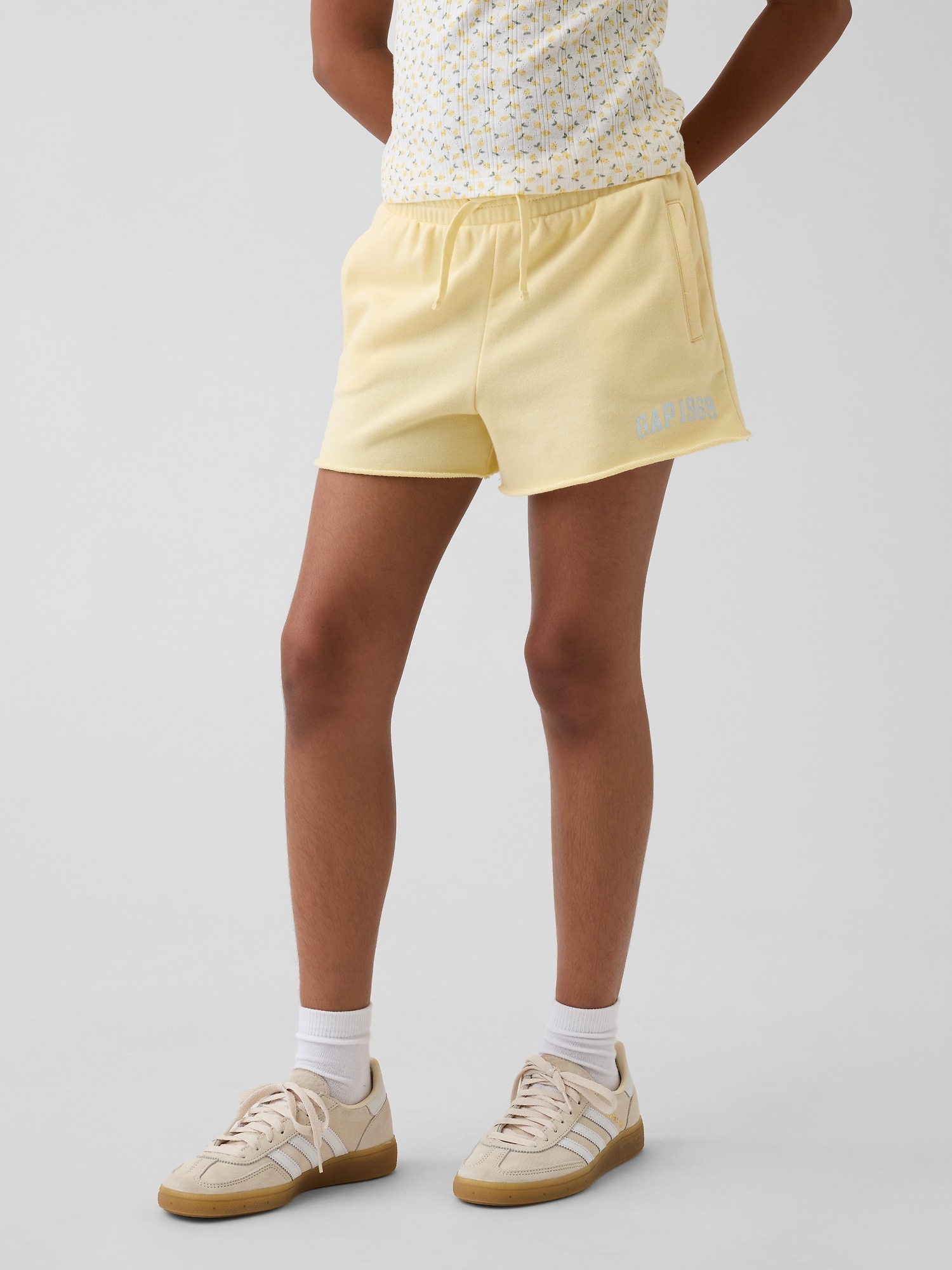 GAPロゴ グラフィック プルオン フレンチテリー ショートパンツ (キッズ)-2