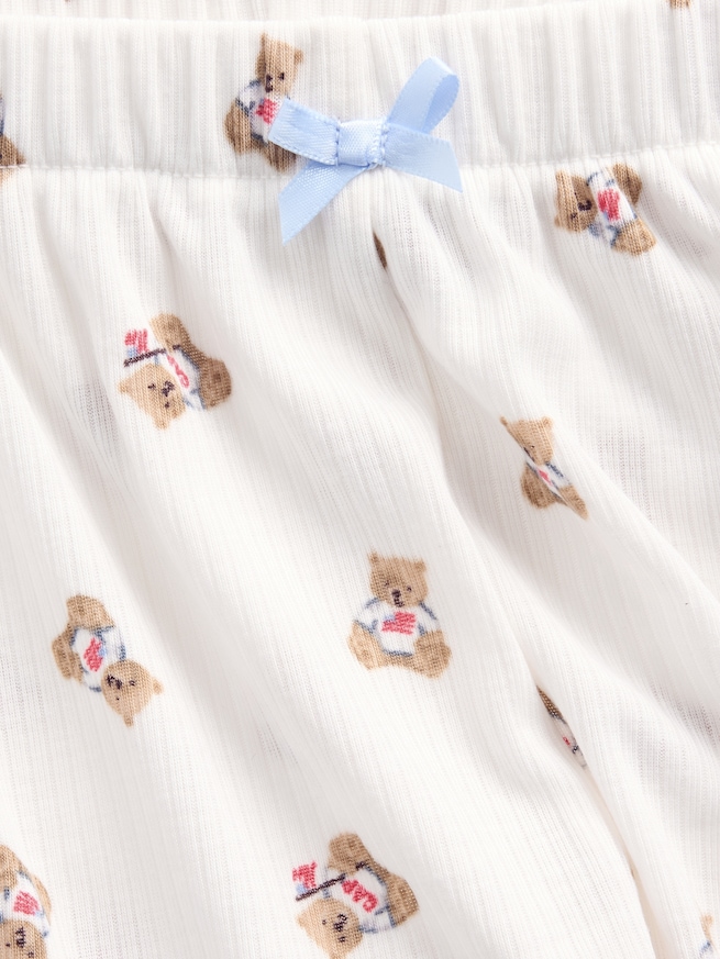 リサイクル リブ パジャマショートパンツ (キッズ)-3