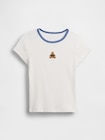 刺しゅう リブTシャツ (キッズ)-1