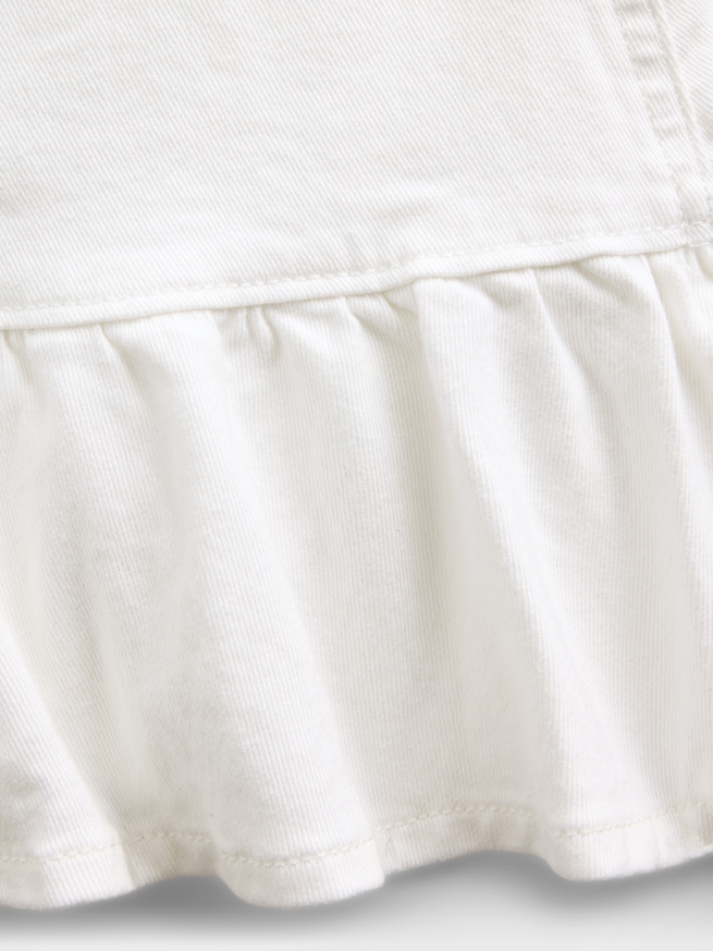 デニム ラッフルフリル ミニスカート (キッズ)-3