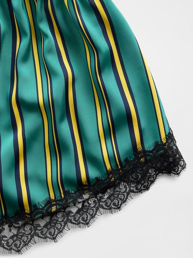 Gap &times; Sean Wotherspoon リサイクル サテンストライプ イージーウエスト ショートパンツ-5