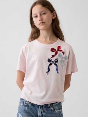 オーバーサイズ グラフィックTシャツ (キッズ)