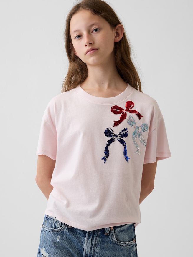 オーバーサイズ グラフィックTシャツ (キッズ)-0