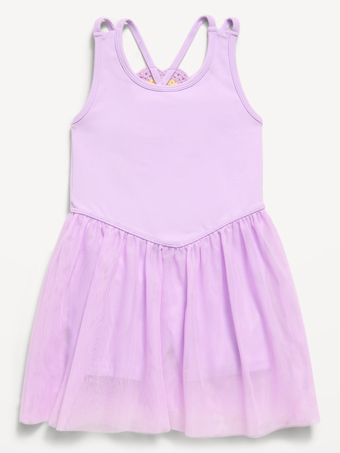 Sleeveless Heart-Back Tutu Dress for Toddler Girls