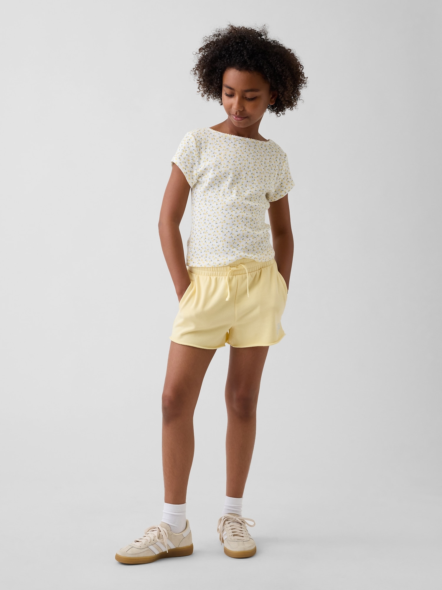 GAPロゴ グラフィック プルオン フレンチテリー ショートパンツ (キッズ)-0