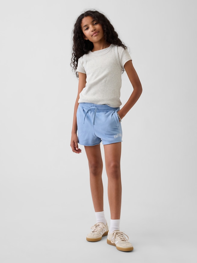 GAPロゴ グラフィック プルオン フレンチテリー ショートパンツ (キッズ)-0