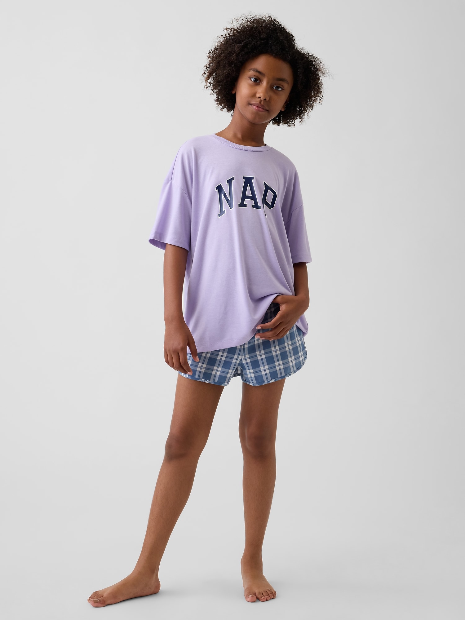 Kids Recycled PJ Short Set