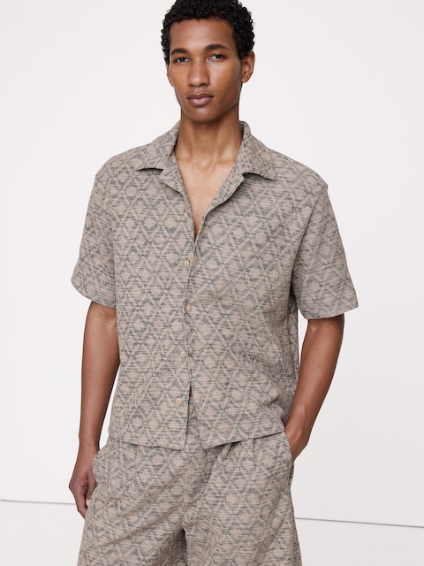 CHEMISE DE VACANCES EN JACQUARD