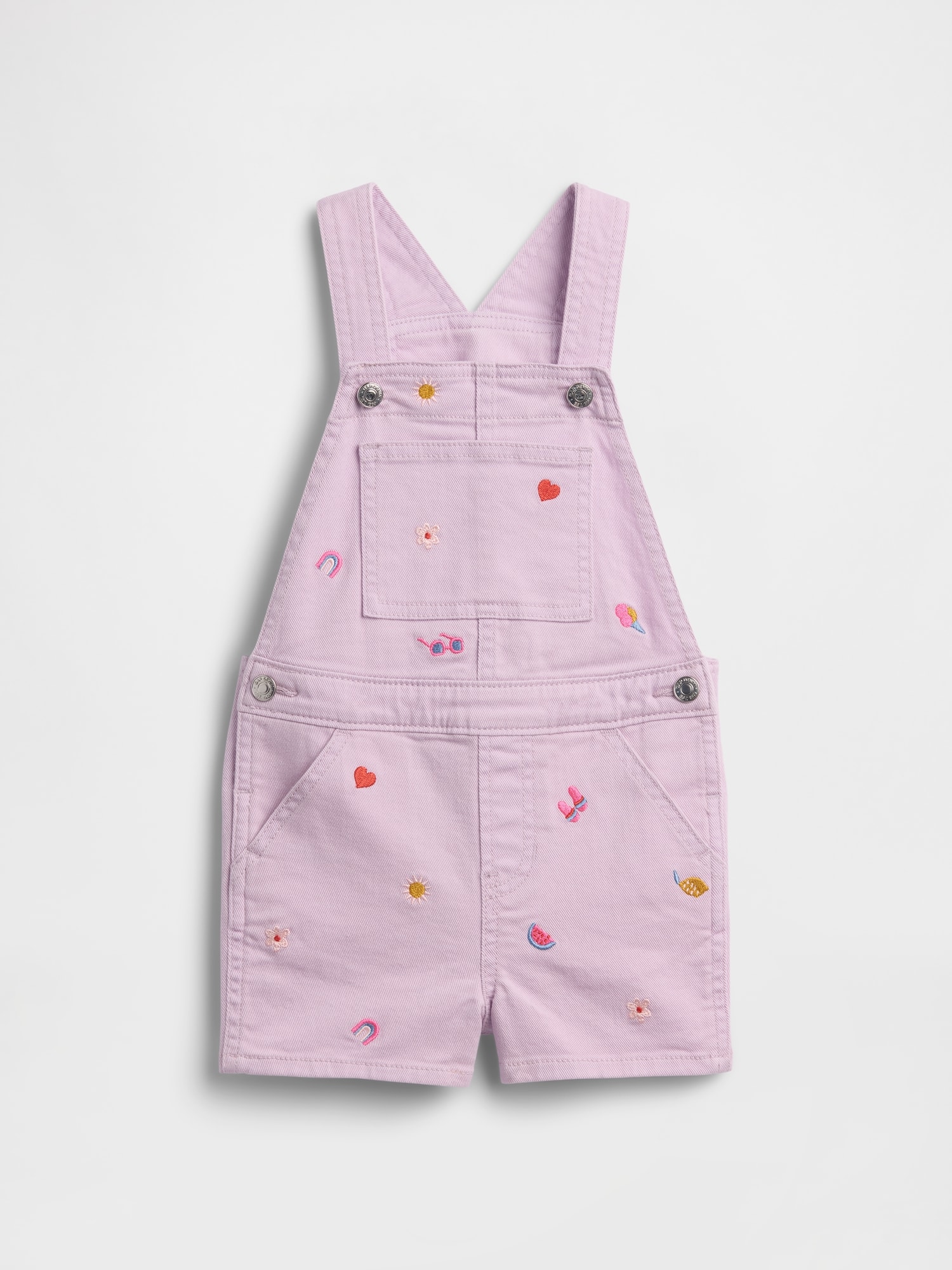 babyGap Embroidered Denim Shortalls