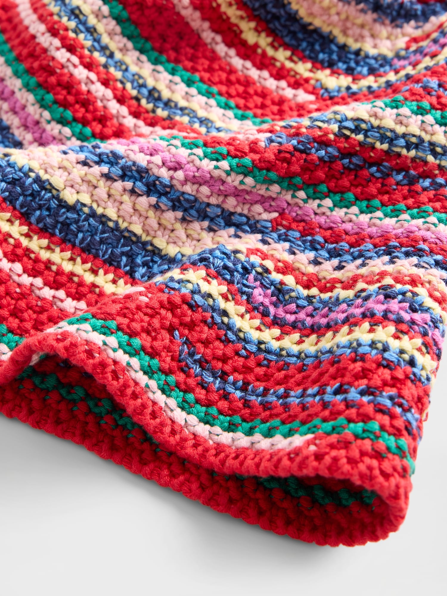 ニット ストライプ バケットハット-2