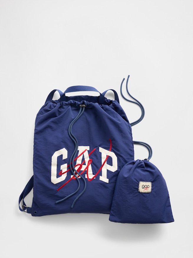 Gap &times; Sean Wotherspoon ロゴ ドローストリング バックパック-0