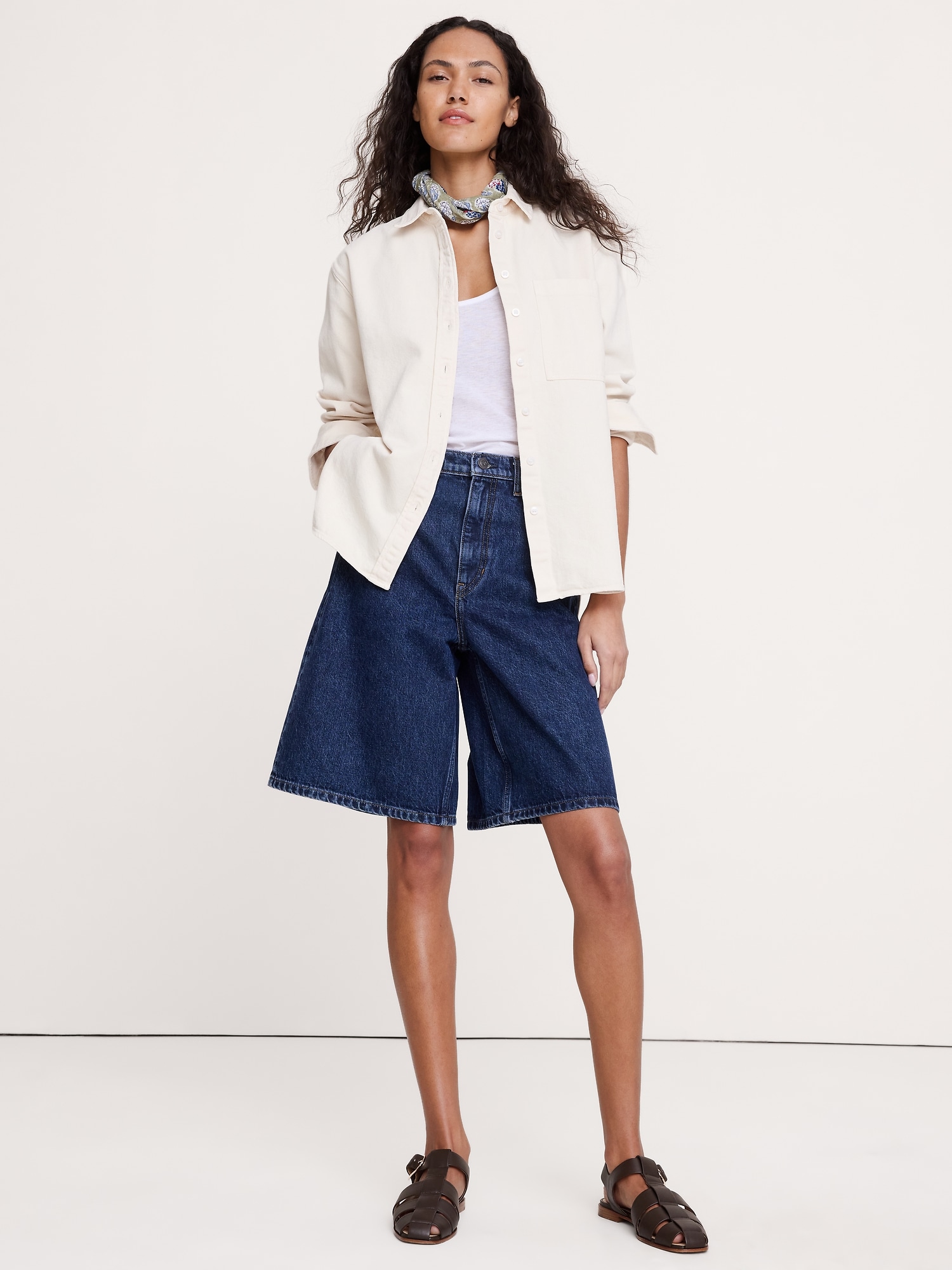 The Oversized Denim Shirt