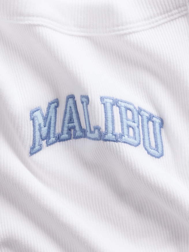 リブ スクエアネック タンクトップ (キッズ)-2