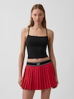 GapFit スムース レーサーバック クロップド タンクトップ-0
