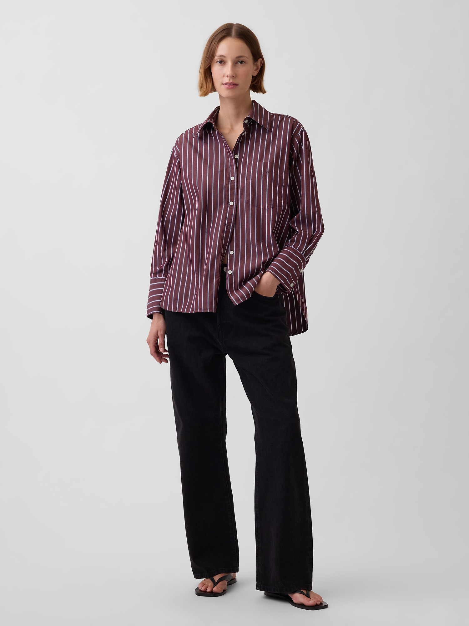 Organic Cotton Poplin Big Shirt