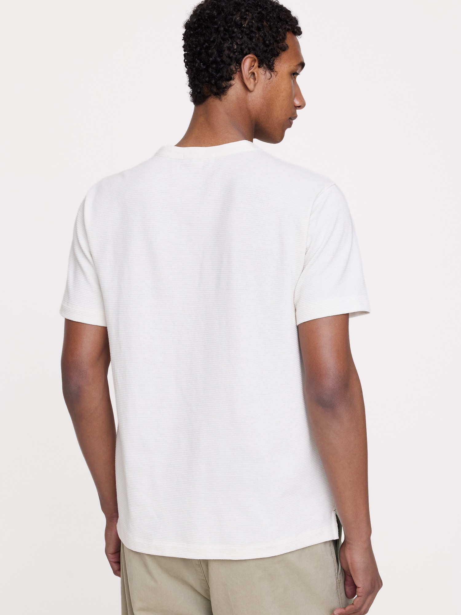 ソフト ヘンリー Tシャツ-1