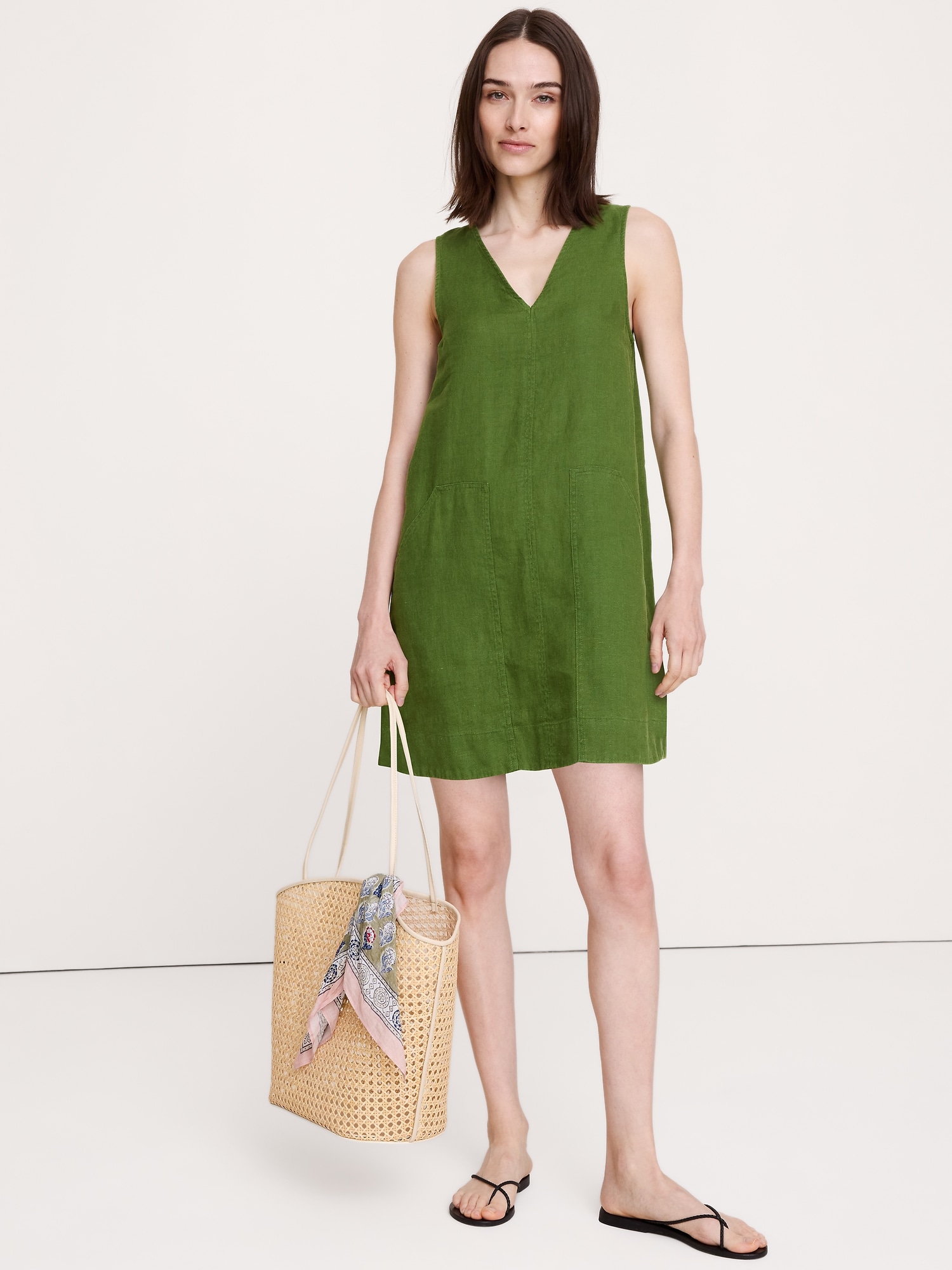 Linen Shift Dress