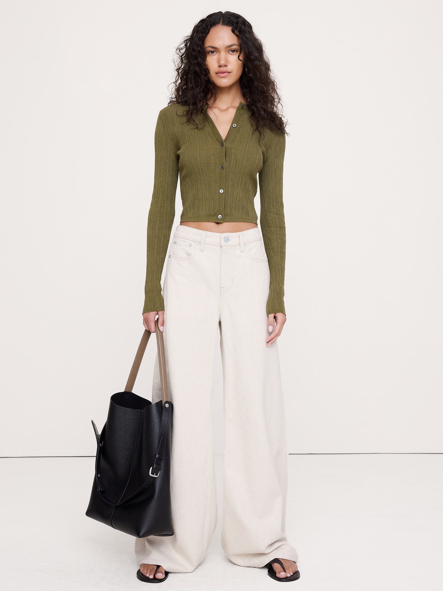 CARDIGAN COURT EN TRICOT FROISSÉ